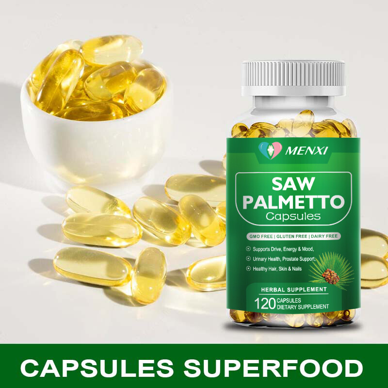 Saw Palmetto Capsules – Prostate Health Support & DHT Blocker for Men’s Care