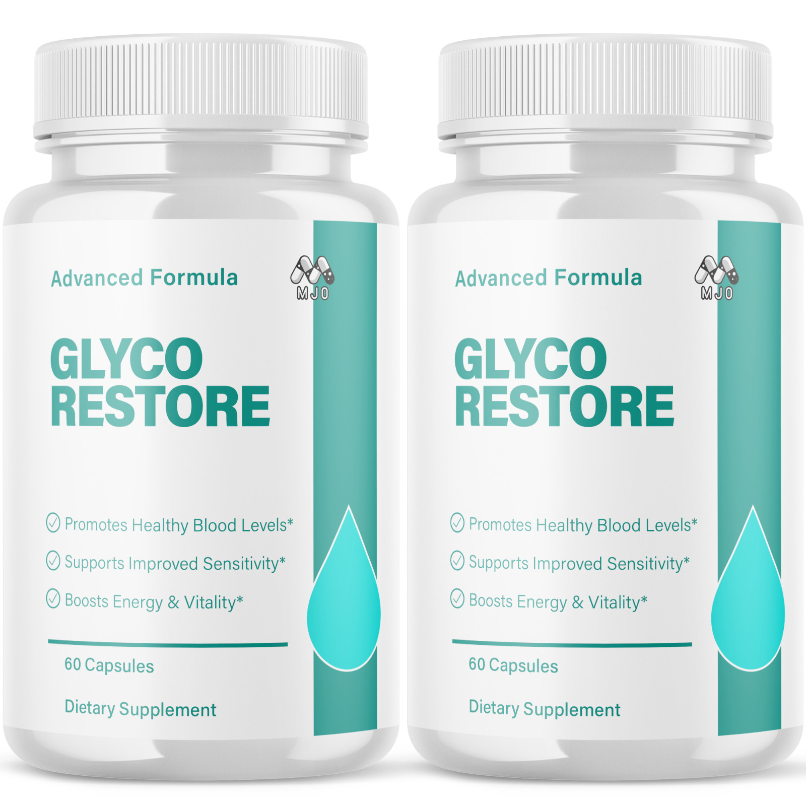 (2 Pack) Glyco Restore Capsules Advanced Support Blood Supplement 120 Capsules