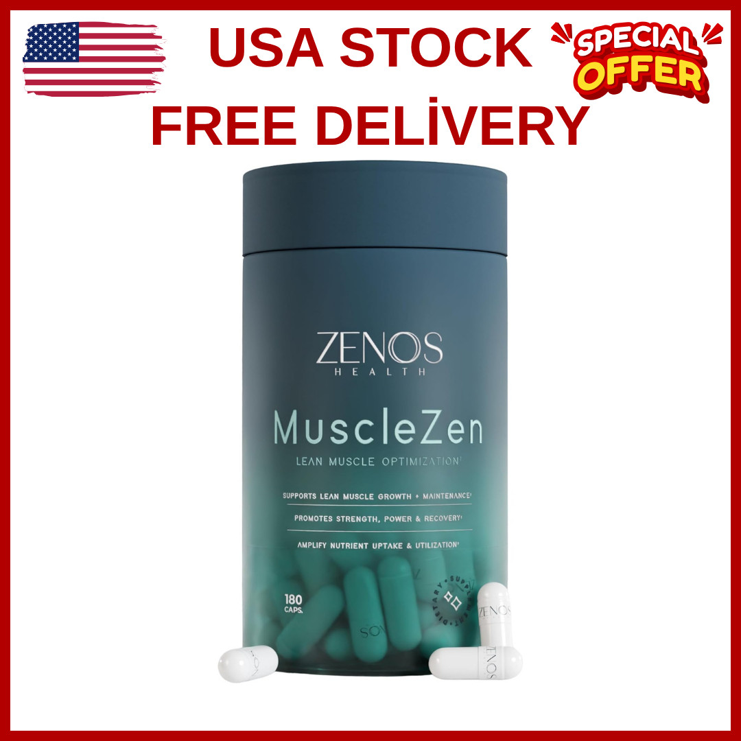 Zenos Health MuscleZen Muscle Builder for Men – ATP Supplements for Strength …