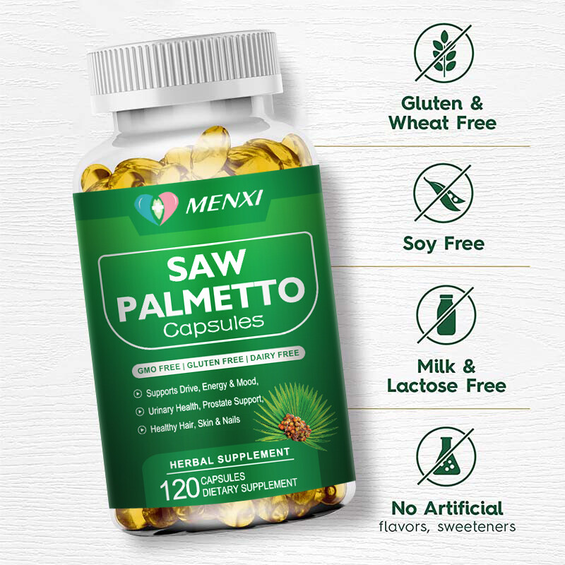 Saw Palmetto Capsules – Prostate Health Support & DHT Blocker for Men’s Care