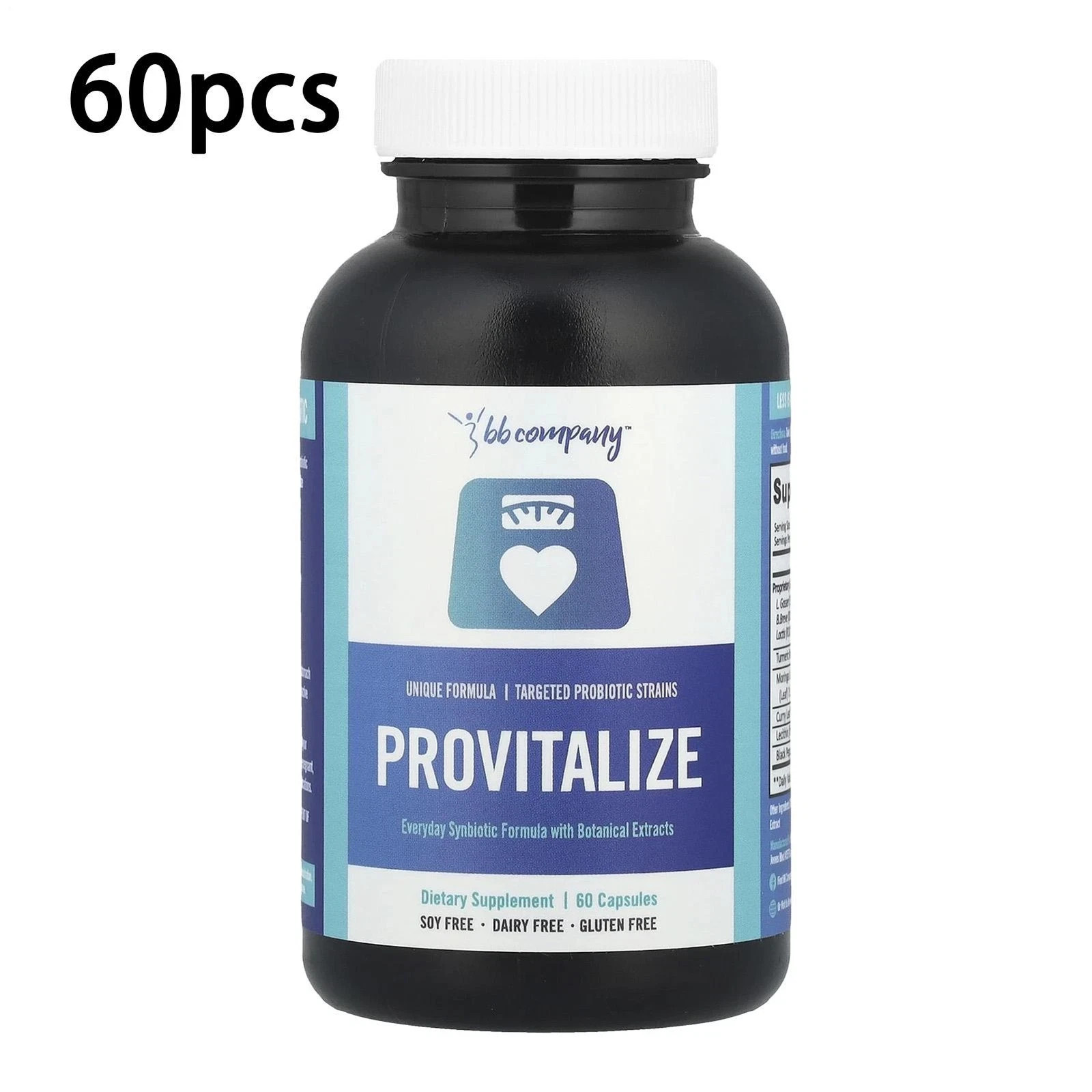 Better Body Co Provitalize Natural Probiotic – 60 Caps. EXP : 6/27 FREE SHIP