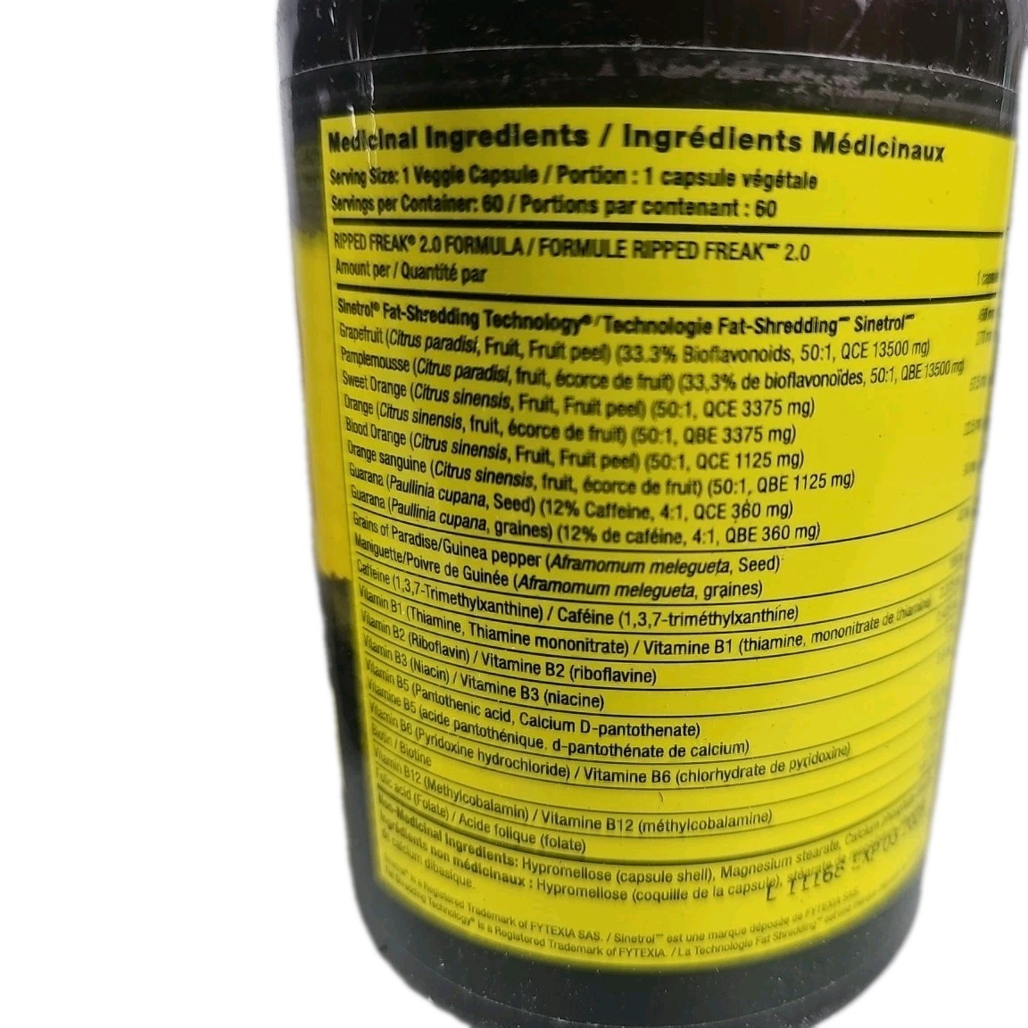 Pharmafreak Ripped Freak 2.0 Hybrid Fat Burner with Sinetrol 60 Caps New 05/2028