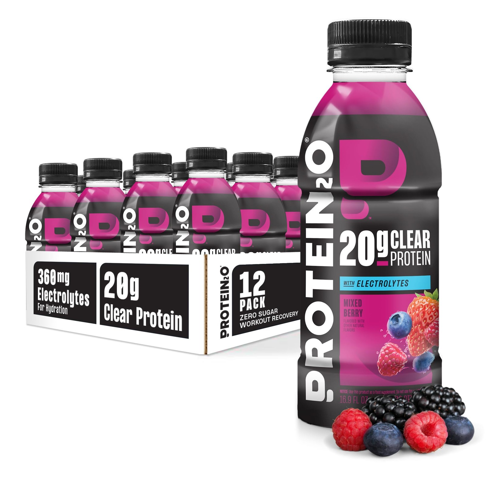 Protein2o Hydration Drink 2in1 Liquid Clear Whey Protein Isolate and Electro…
