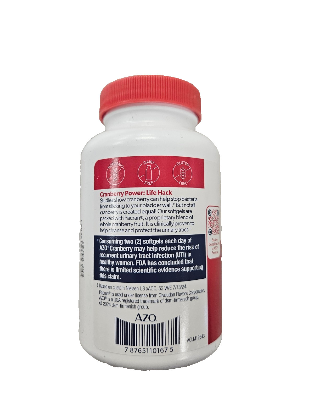 AZO Cranberry Softgels Maximum Strength 100ct PHARMACY FRESH!! ^