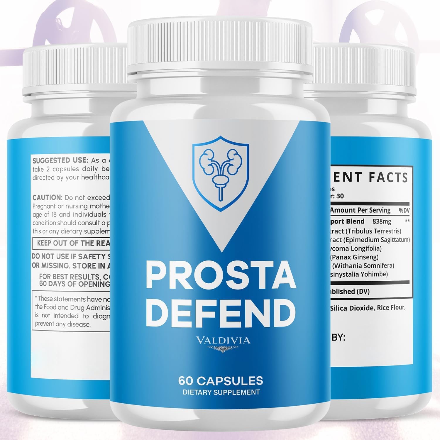 ProstaDefend Prostate Health Men Supplement Capsules Urinary 1 Pack 60Ct