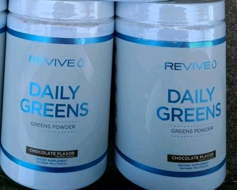✅️2 Bundle Revive Daily Greens, Chocolate 16.93 oz Exp July 2027