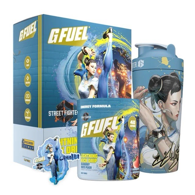 G FUEL x Street Fighter – Chun-Li Lightning Kick Drip Collector’s Box