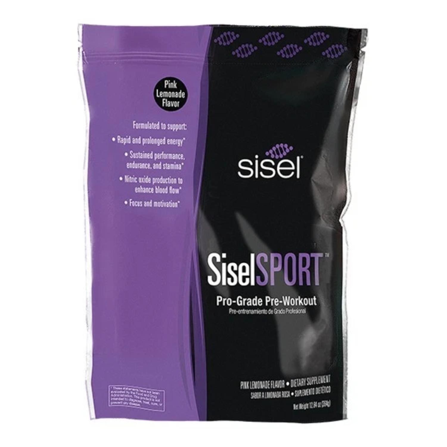 SiselSport Pink Lemonade – Natural Energy & Electrolyte Drink Mix – 30 Servings
