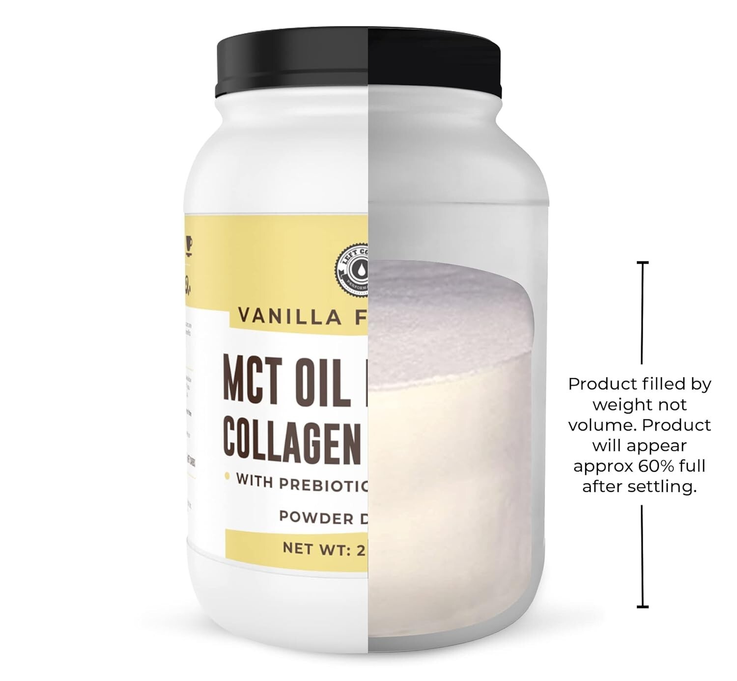 32oz Vanilla Keto MCT Powder + Collagen + Prebiotic Acacia Fibre MCT Creamer