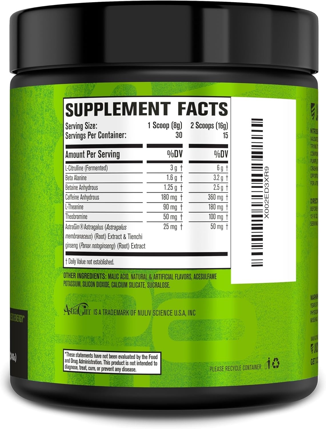 Jacked Factory NITROSURGE Pre Workout Supplement-Endless Energy,Instant Strength