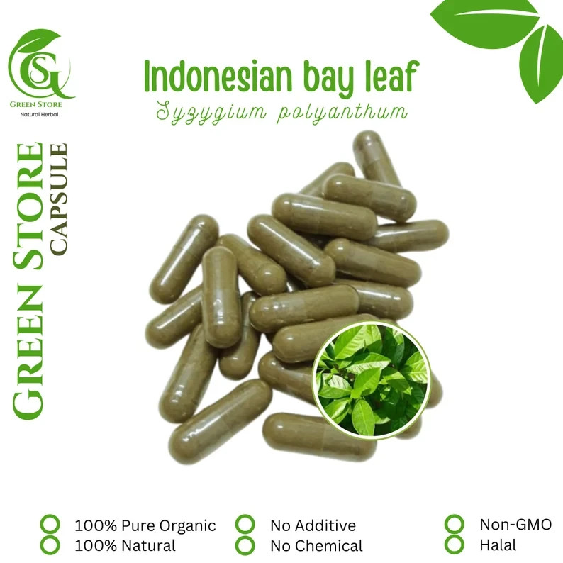 100-1000 CAPSULES Syzygium Polyanthum Indonesian Bay Leaf @600mg Natural Herb