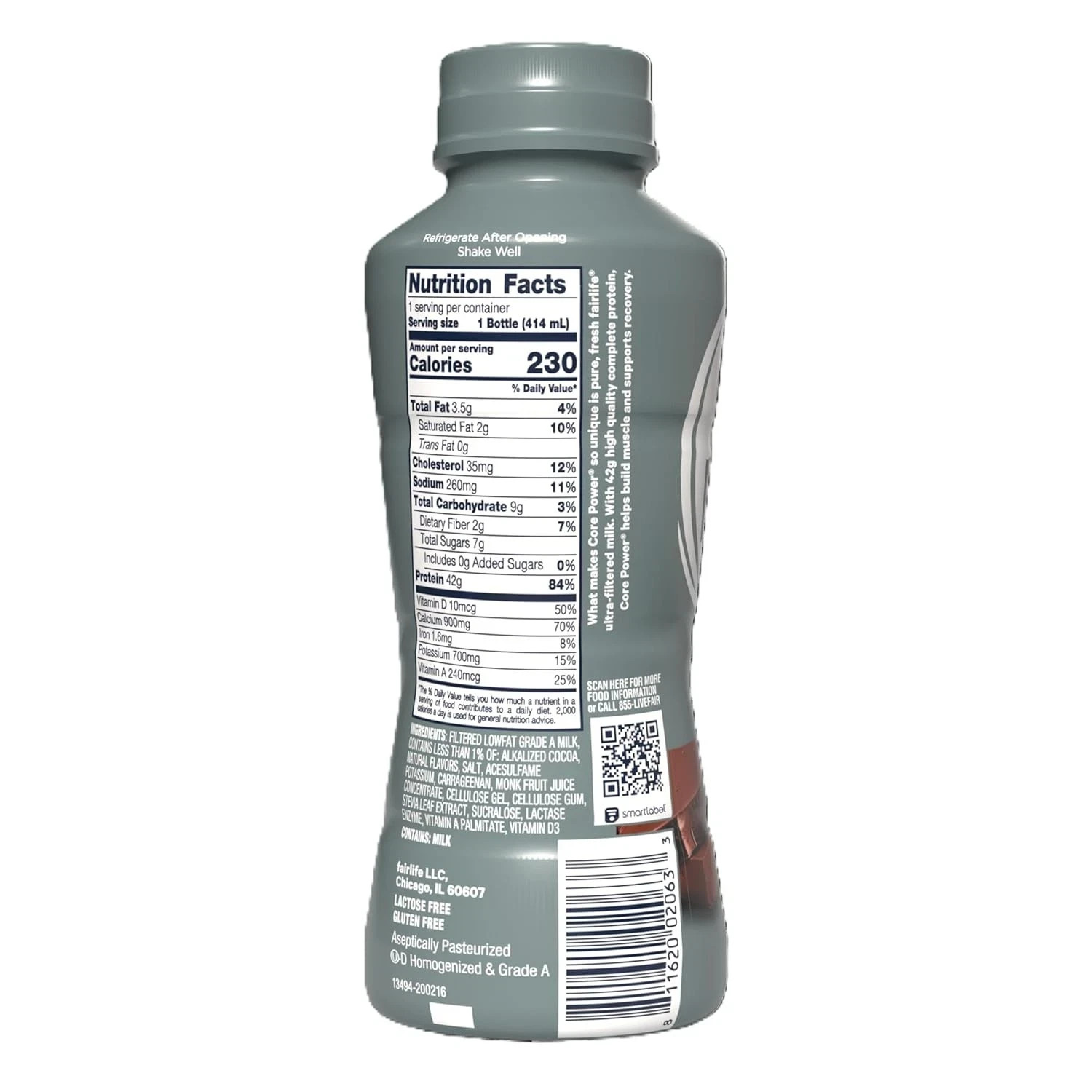 Core Power Elite High Protein Shake, Chocolate, 42g Bottle, 14oz, 12 Pack,,….