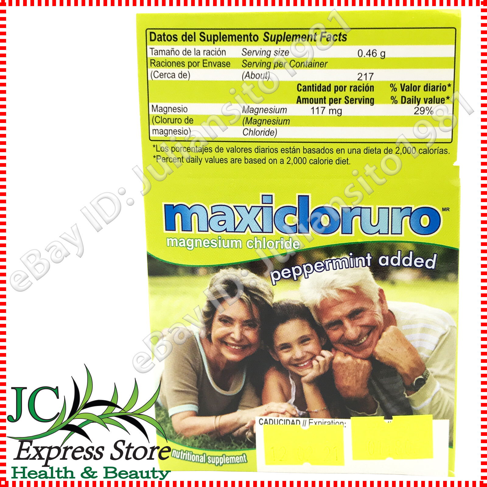 2 BOXES MAGNESIUM CHLORIDE POWDER MAXICLORURO 100 G CLORURO DE MAGNESIO EN POLVO