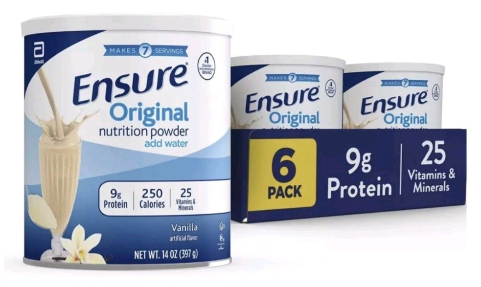 Ensure Original Nutriotion Powder Vanilla 14.1 oz (400g) Expire 10/2026 6 pack