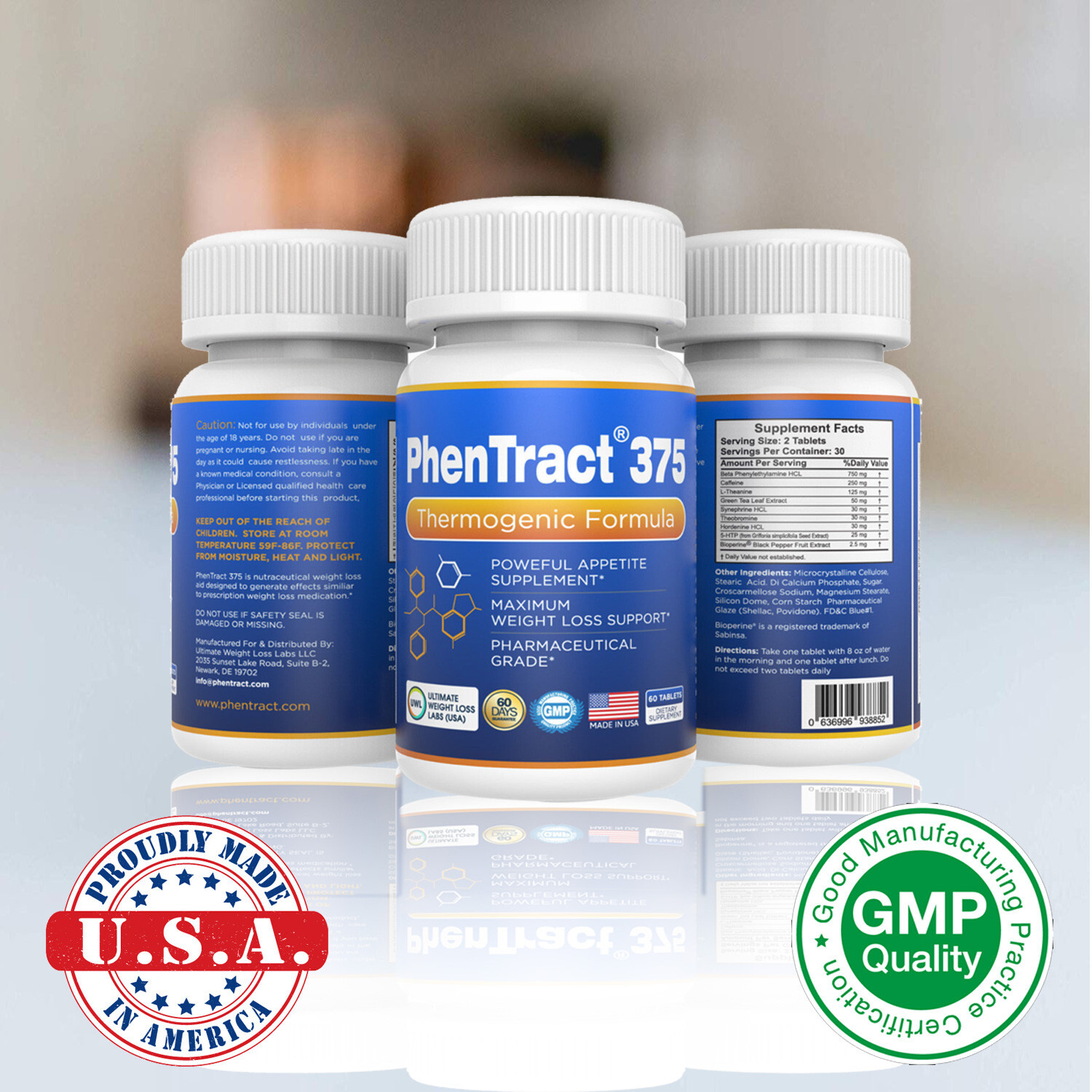 P 37.5 Alt Energy Charge Fat Burner PhenTract375® Strong Rapid Fast 2 PACK