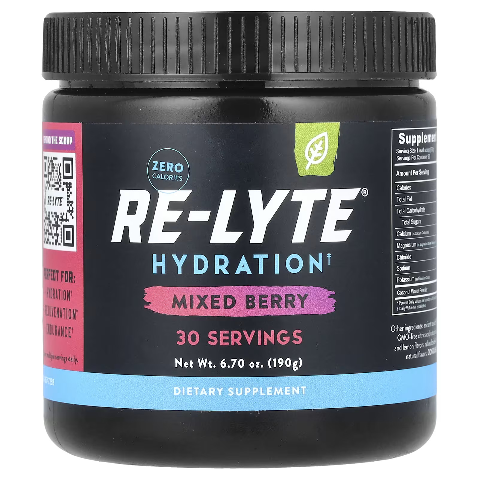 2 X Redmond Trading Company, Re-Lyte® Hydration, Mixed Berry, 6.7 oz -worldwide