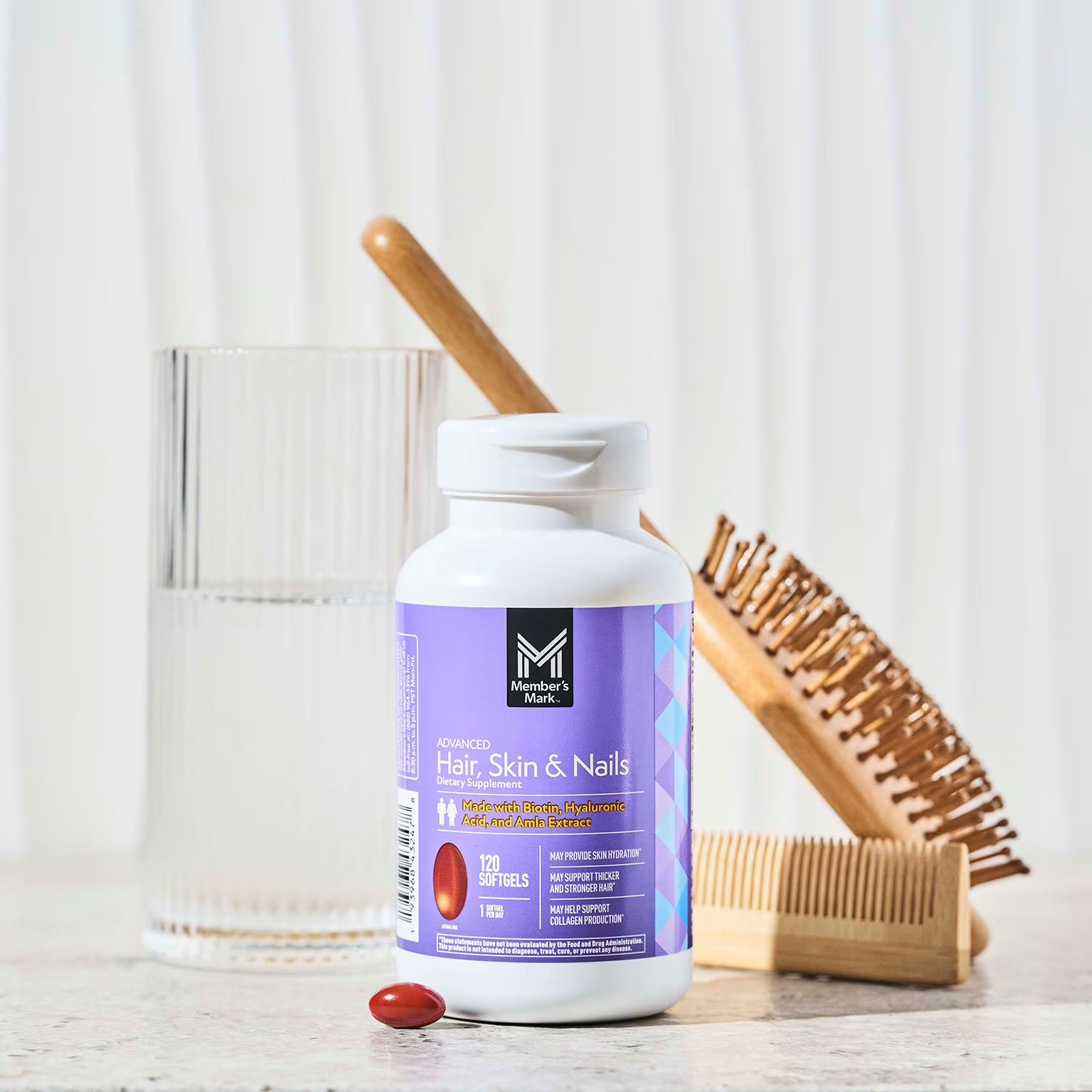 Member’s Mark Advanced Hair Skin & Nails Softgels 120 Count