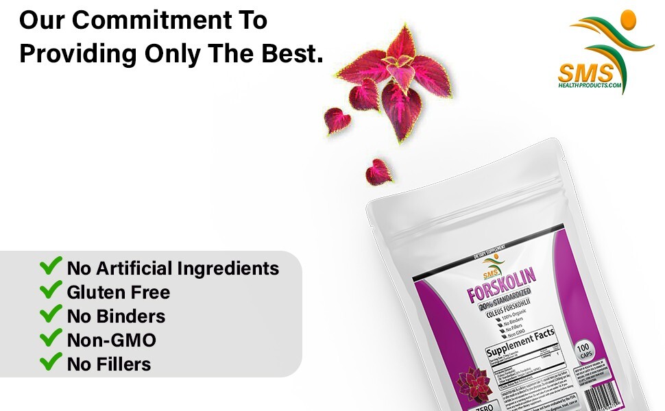 PREMIUM 100% Pure Forskolin For Weight Loss Maximum Strength Men & Women 100 Cap