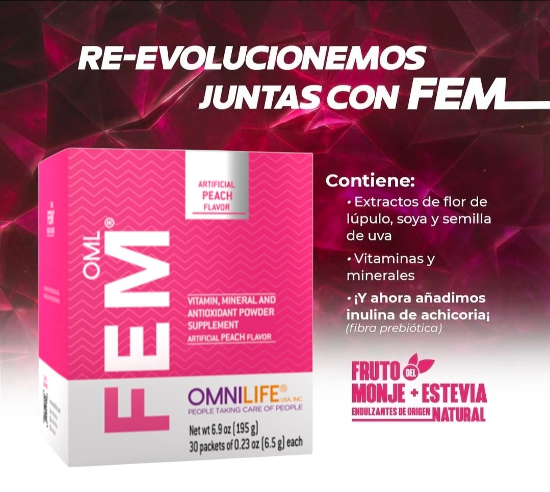 Apoyo A La Salud Femenina Paquete Omnilife OML FEM + OML PLUS + POWER GAIN