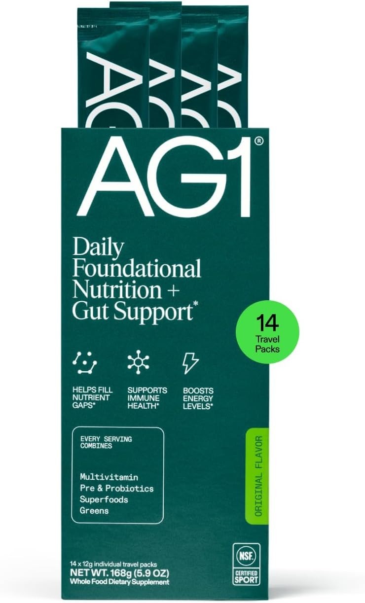 AG1 Athletic 75 Vitamins (Travel Packs, 14 Count) – Classic Formula Multivitamin