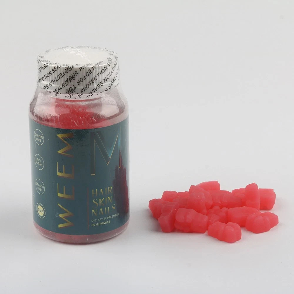 5 pack of WEEM Hair Skin and Nails Gummies, Vegan biotin Vitamins, Healthy Hair