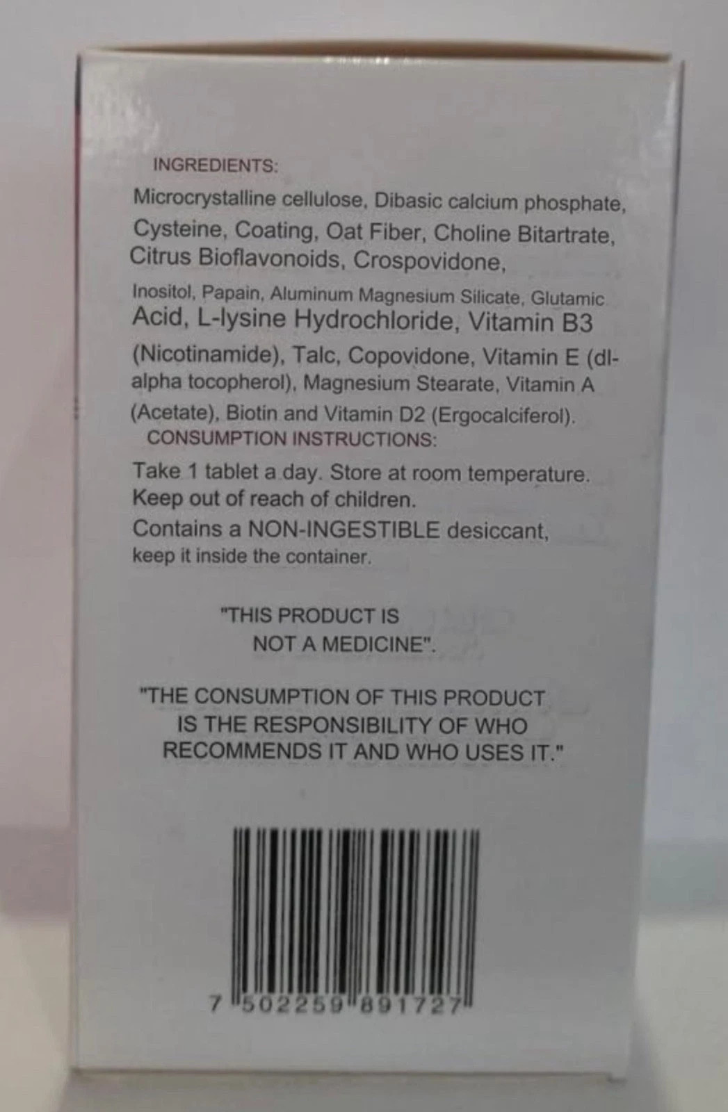 Gelasimi Antioxidants and Amino Acids 30 Tablets 100% from Mexico