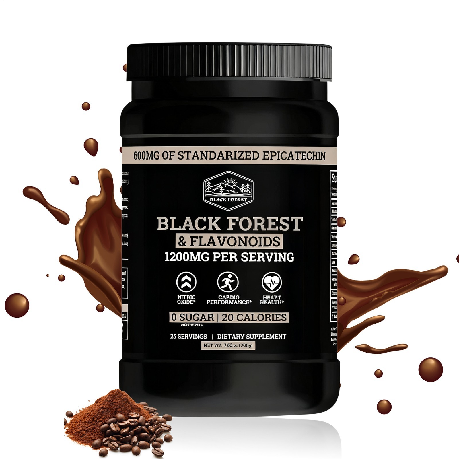 Black Forest High Flavanol Cocoa Powder & Flavonoids Supplements 1200mg brand…