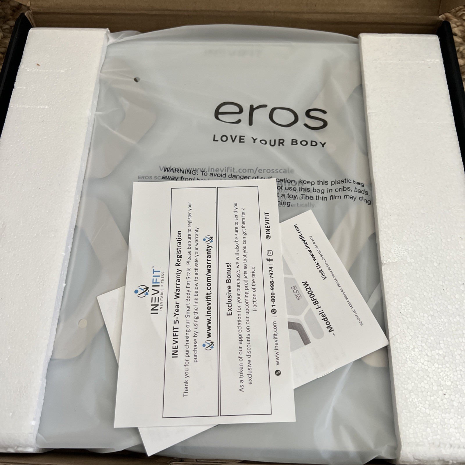 EROS Bluetooth Body Fat Scale Smart BMI Highly Accurate Digital Bathroom Body…
