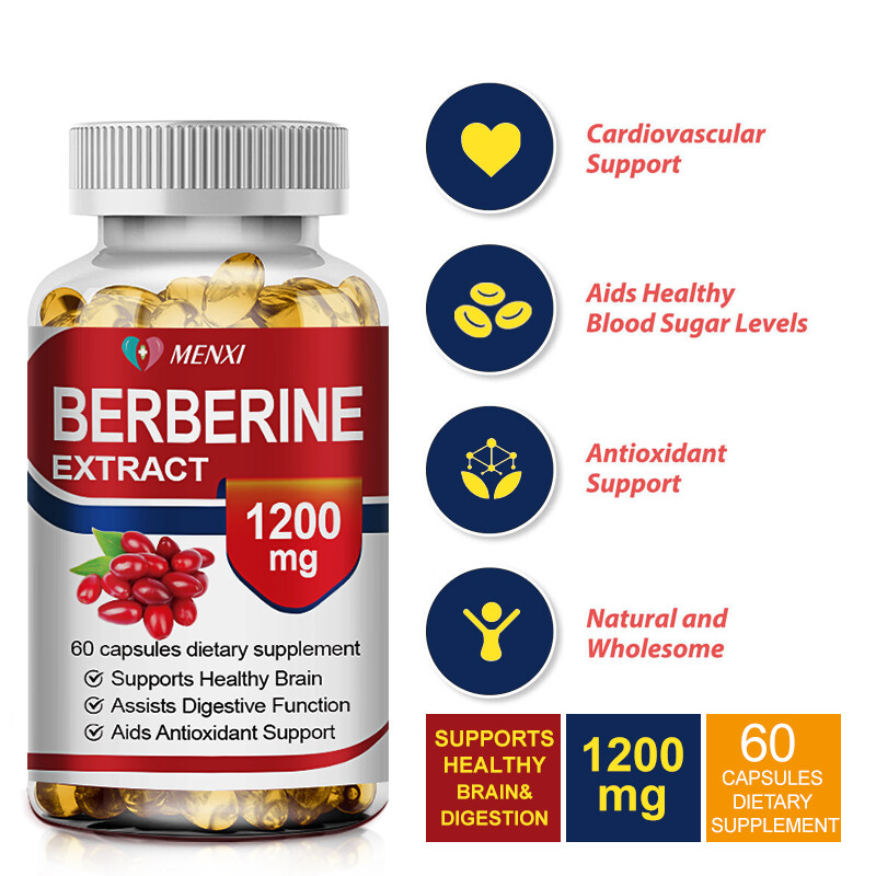 Berberine Extract Support 1200mg per Serving – High Absorption For Heart Health