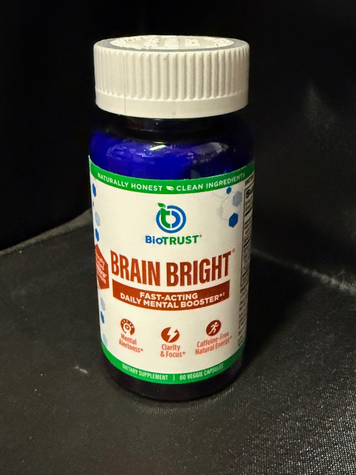60ct Biotrust Brain Bright Fast-Acting Daily Mental Booster clarity focus 02/26