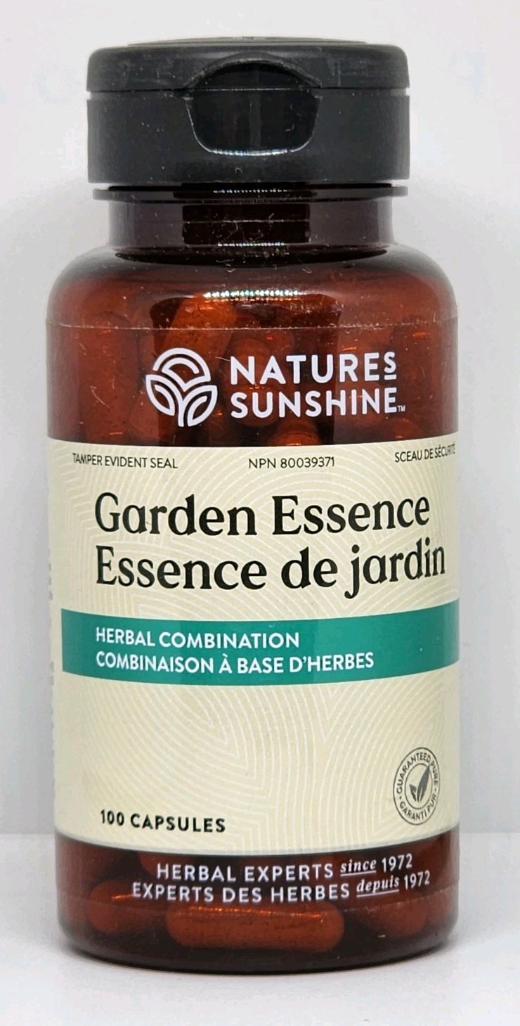 Natures Sunshine Garden Essence 100 Capsules New Sealed Bottle Exp. 04/2026
