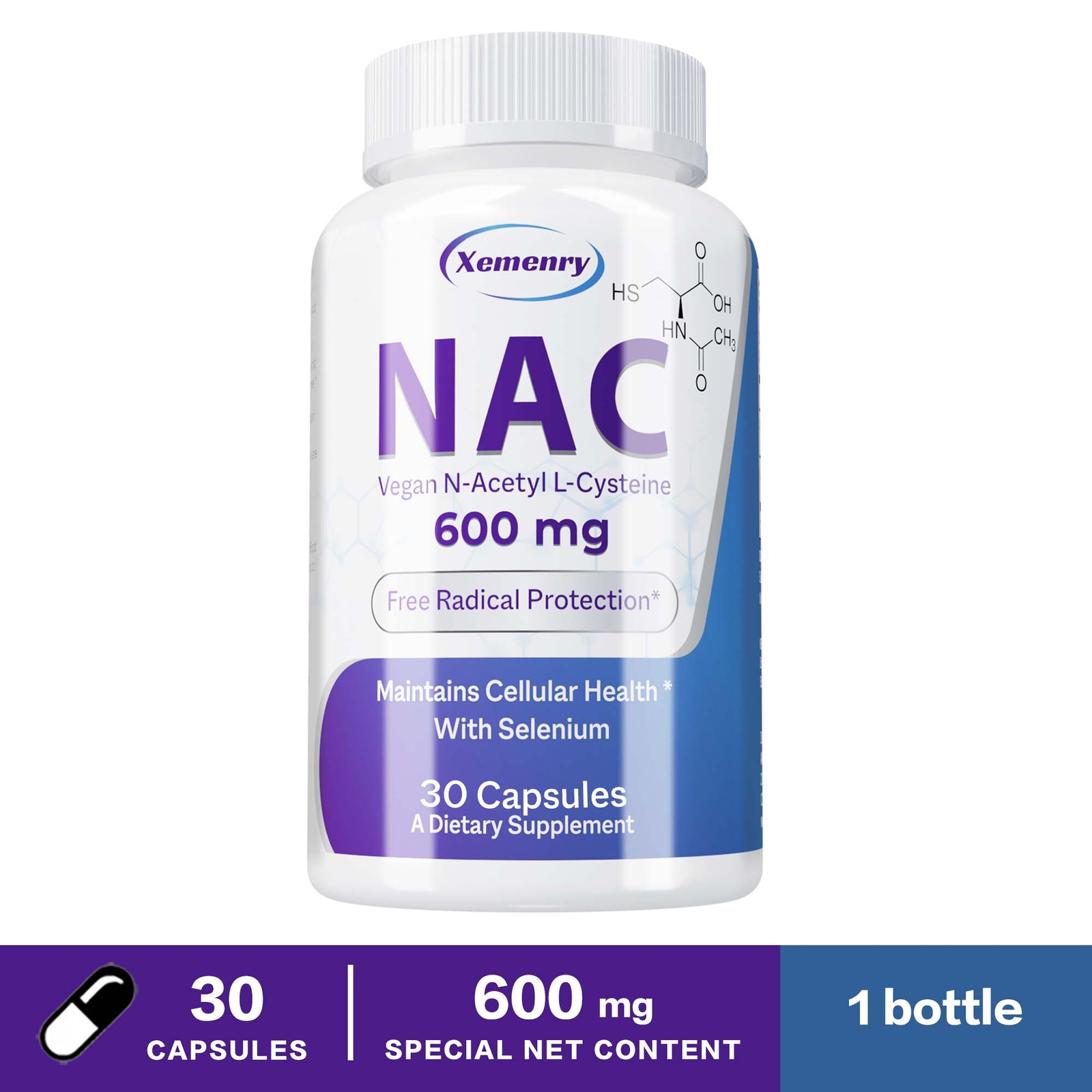 NAC 600mg – N-Acetyl Cysteine-Respiratory Health, Lung, Liver and Kidney Cleanse