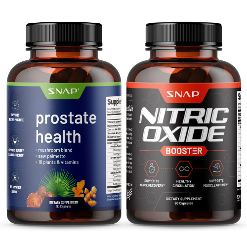 Nitric Oxide Booster – L-Arginine, L-Citrulline 1500mg + Prostate Health Bundle