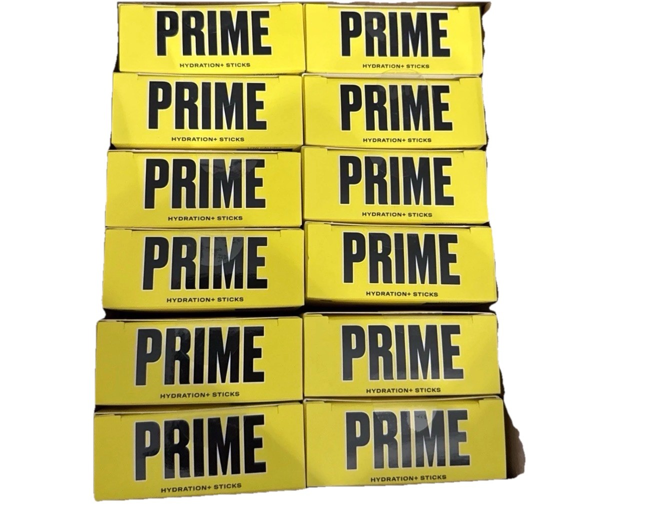 Prime Hydration Lemonade Drink Mix 6 stick Lot Of 12 BX 72 Count Total 1.26