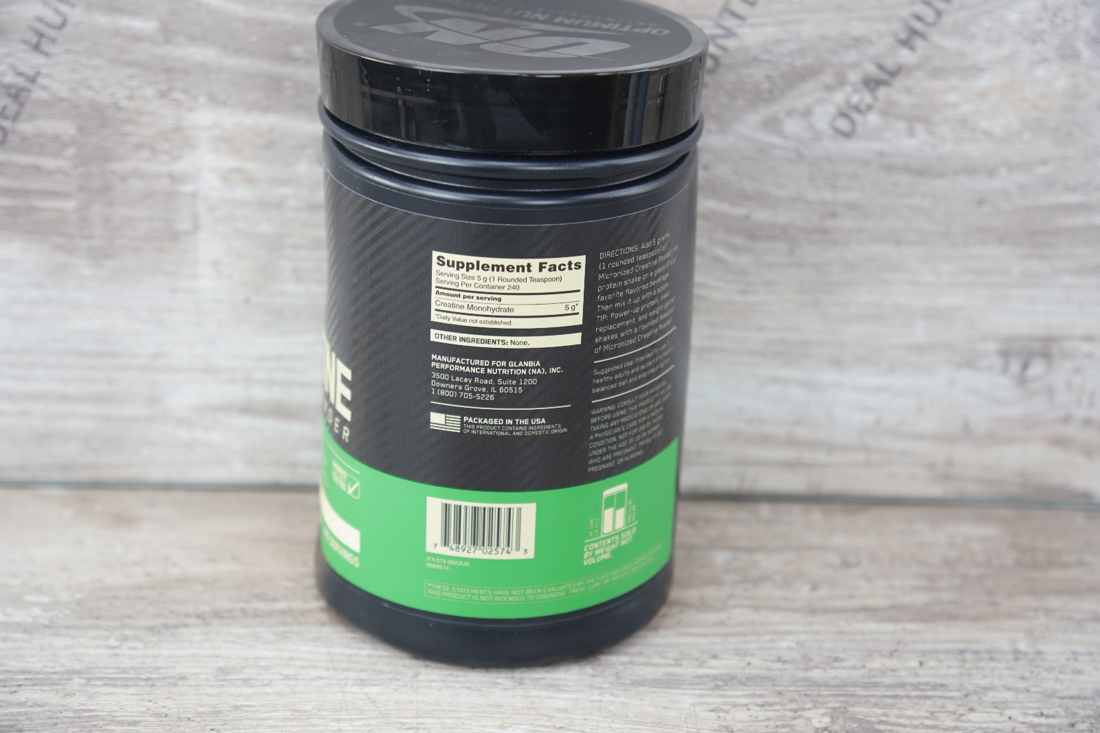 Optimum Nutrition Micronized Creatine Powder (240 Servings) – EXP 01/27 NEW