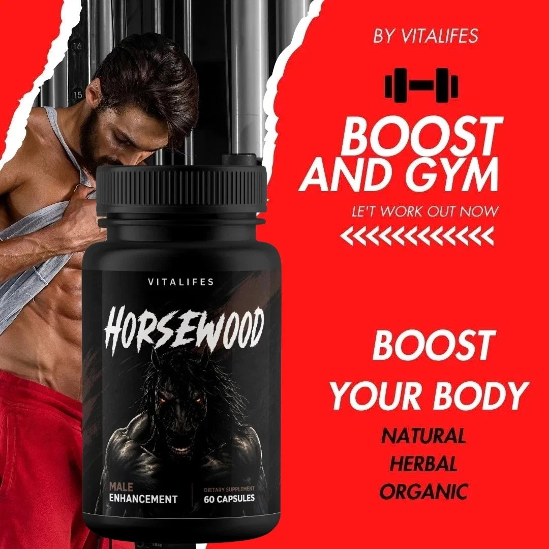 (5 Pack) Horsewood Male Support Supplement, Horse Wood Male Pills (300 Capsules)