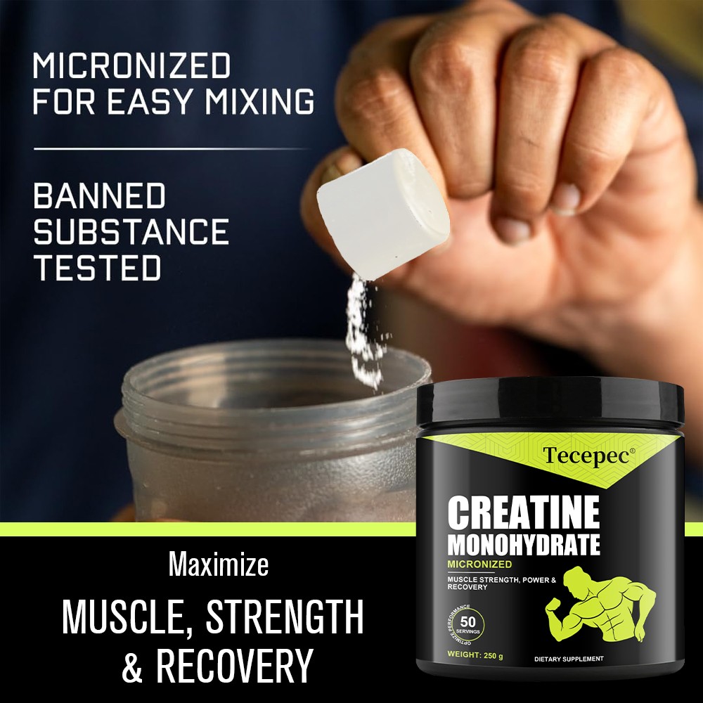 Creatine Monohydrate Powder Pure Promote Muscle Growth 5 Grams Per Serving