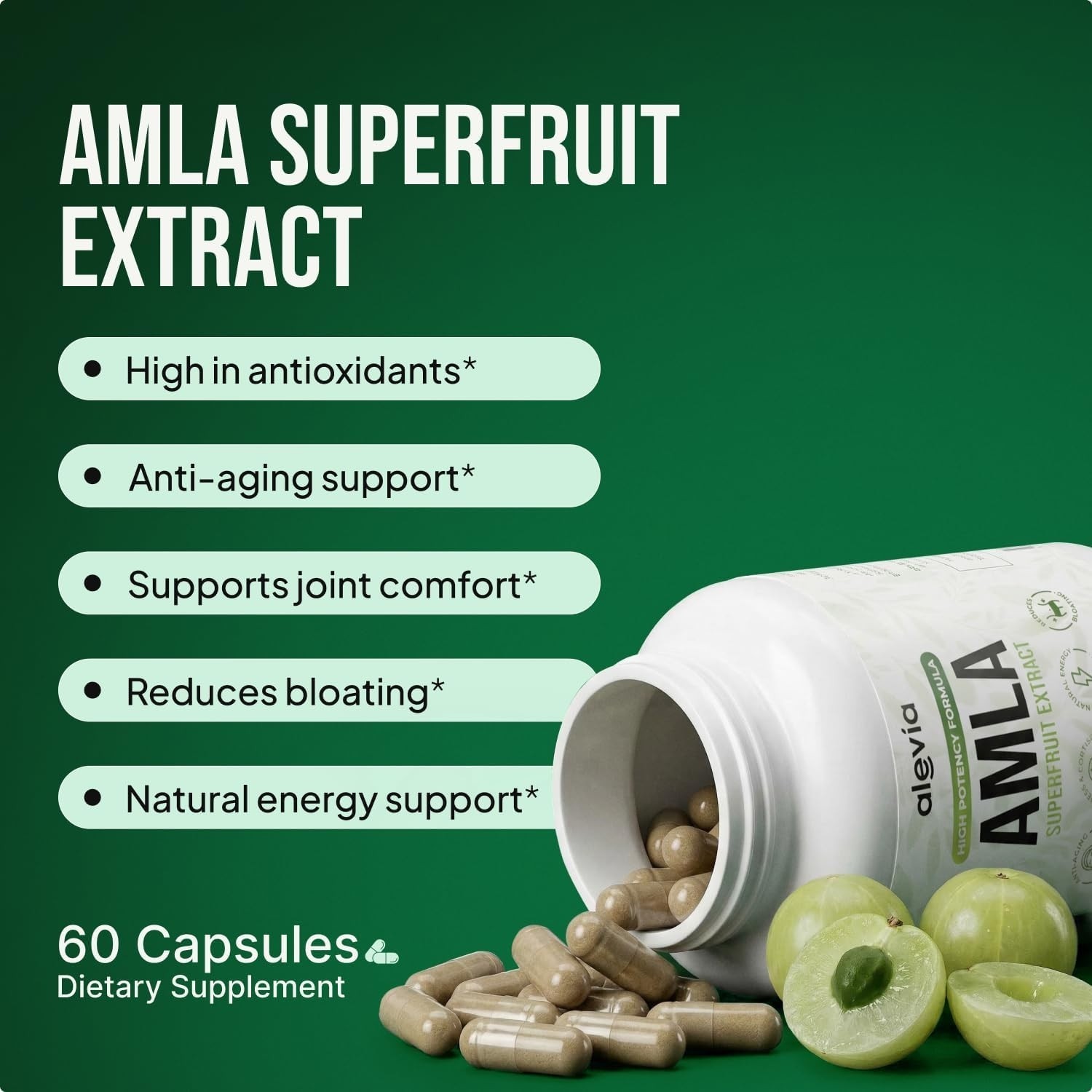 Alevia AMLA Superfruit Extract – 60 capsules