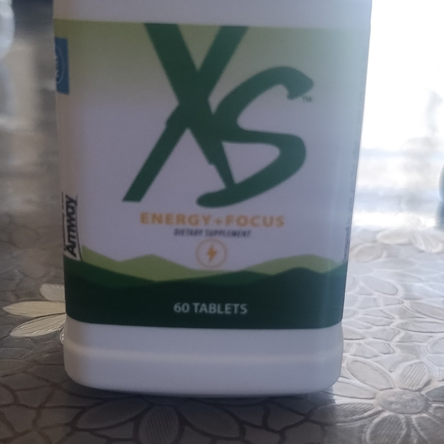 Amway XS Energy + Focus Energy Supplement Tablets for Energy & Focus, 60 Ct