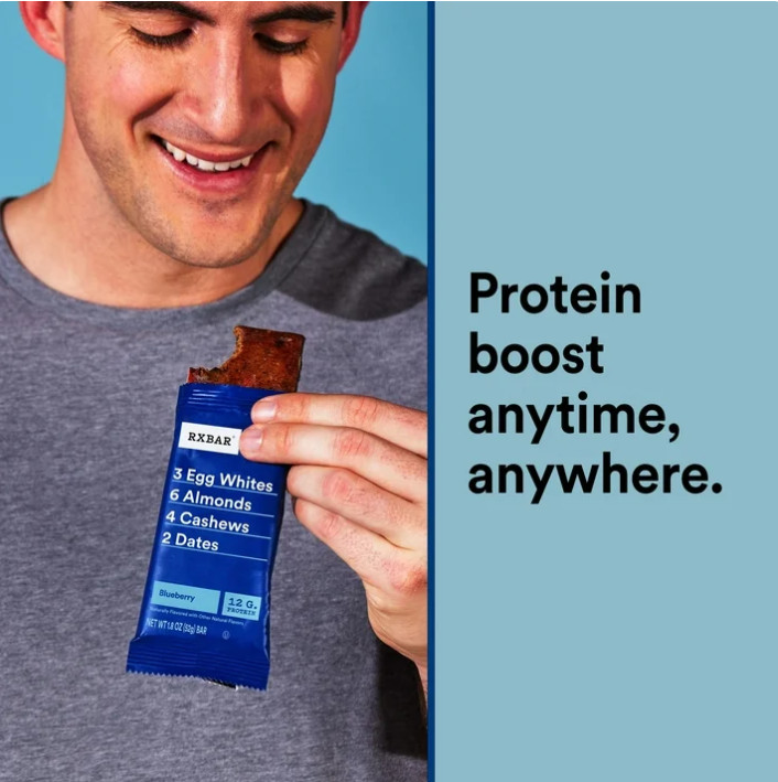 RXBAR Protein Bars Gluten-Free, Blueberry, 10 Count