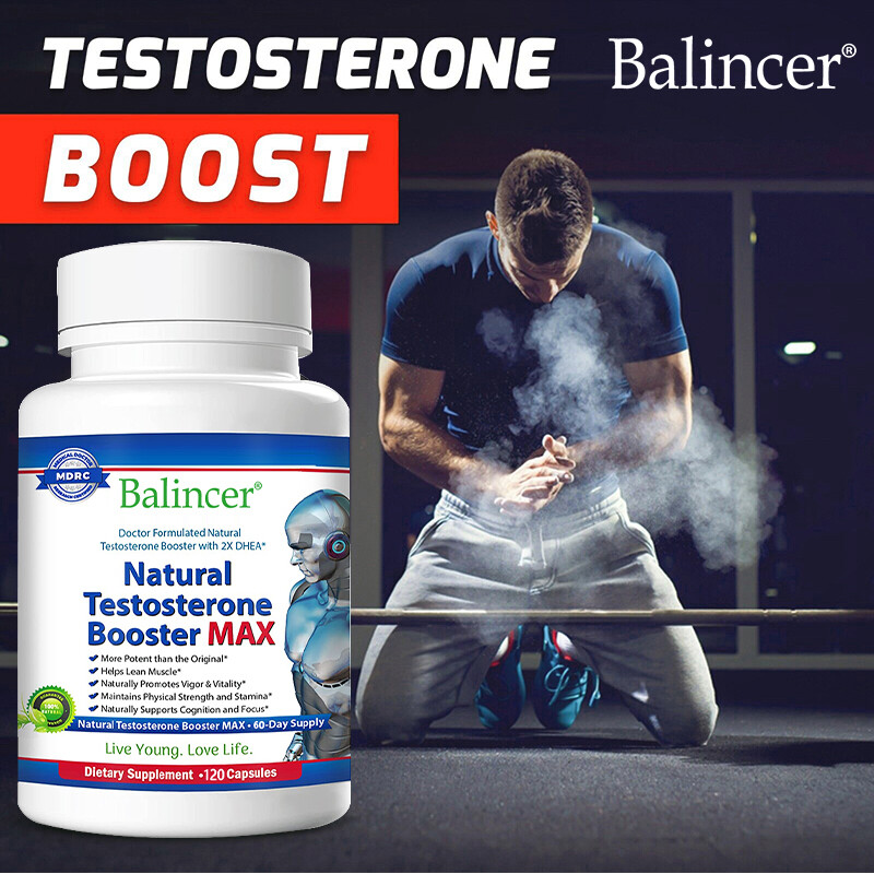 Testosteron Booster for Men, Male Enhancement Pills, Energy, Libido 120 Capsules