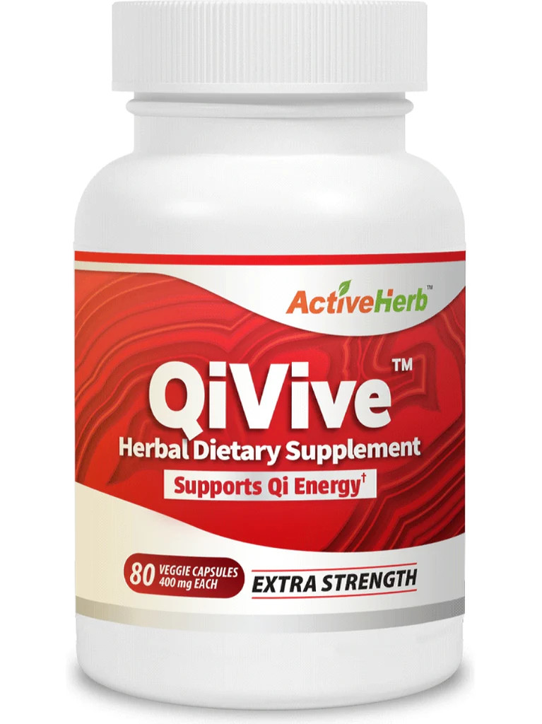 ActiveHerb QiVive 400mg 80 Veggie Capsules Herbal Dietary Supplement