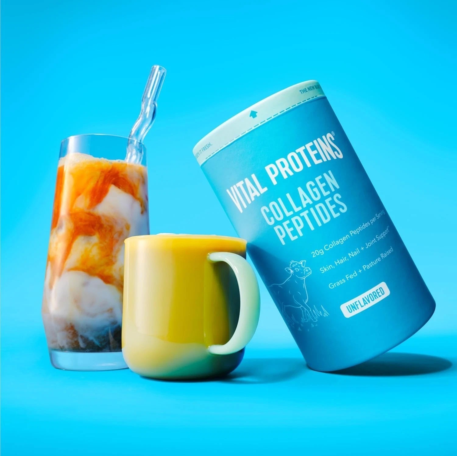 Proteins Collagen Peptides Powder Supports Hair, Nail, Skin, Bone & Join health