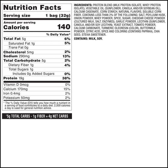 Quest Tortilla Style Protein Chips, 19g Protein,Pizza Flavor,1.1oz Bags,4 ct