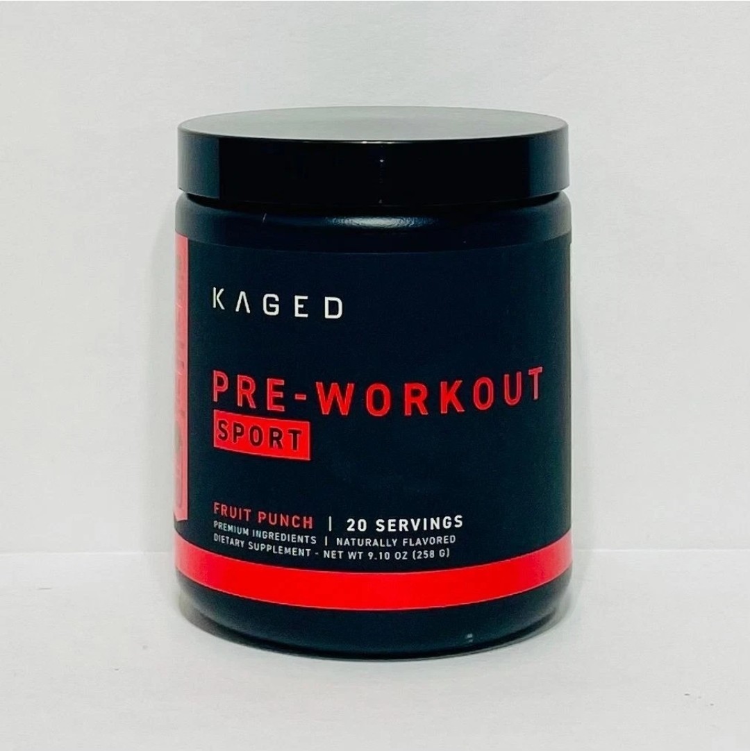 Kaged Muscle Pre-Workout Sport Dietary Supplement Fruit Punch 9.1 oz (Exp 10/27)