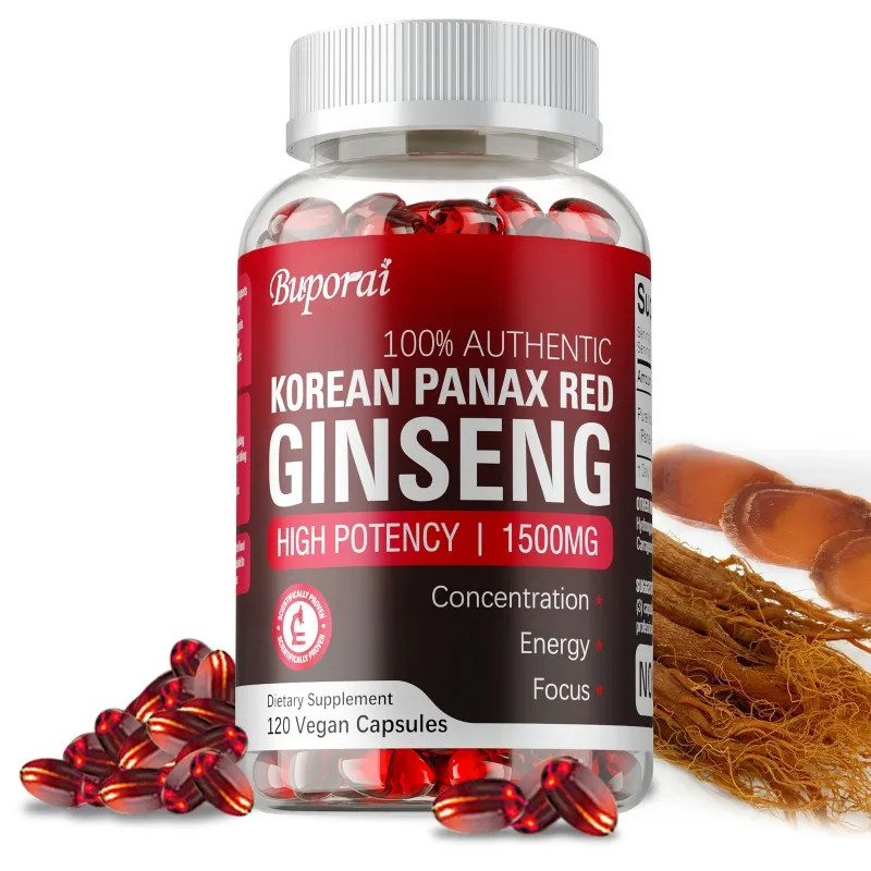 Korean Red Panax Ginseng 120pcs – Reduce Fatigue,Mood Balance,Enhances Endurance