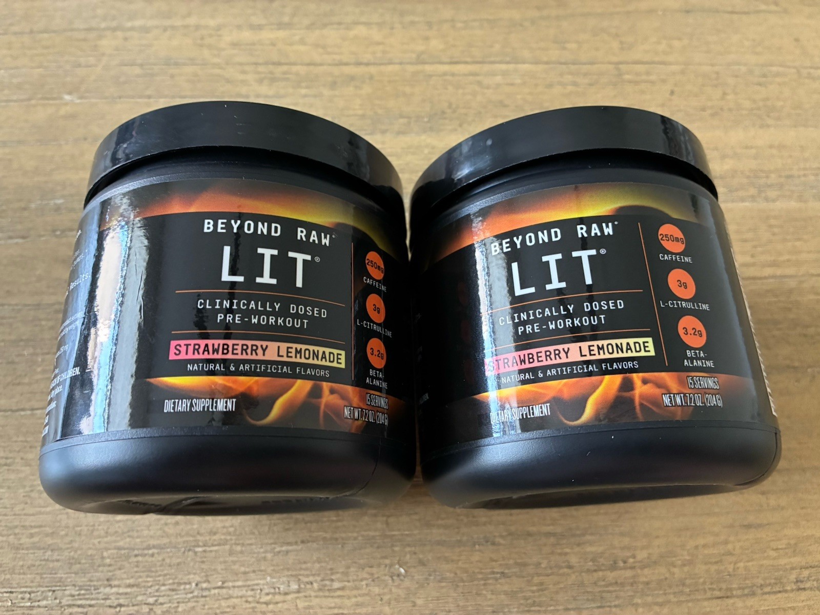 2 Beyond Raw LIT Clinically Dosed Pre-Workout Strawberry Lemonade Exp: 02-2028