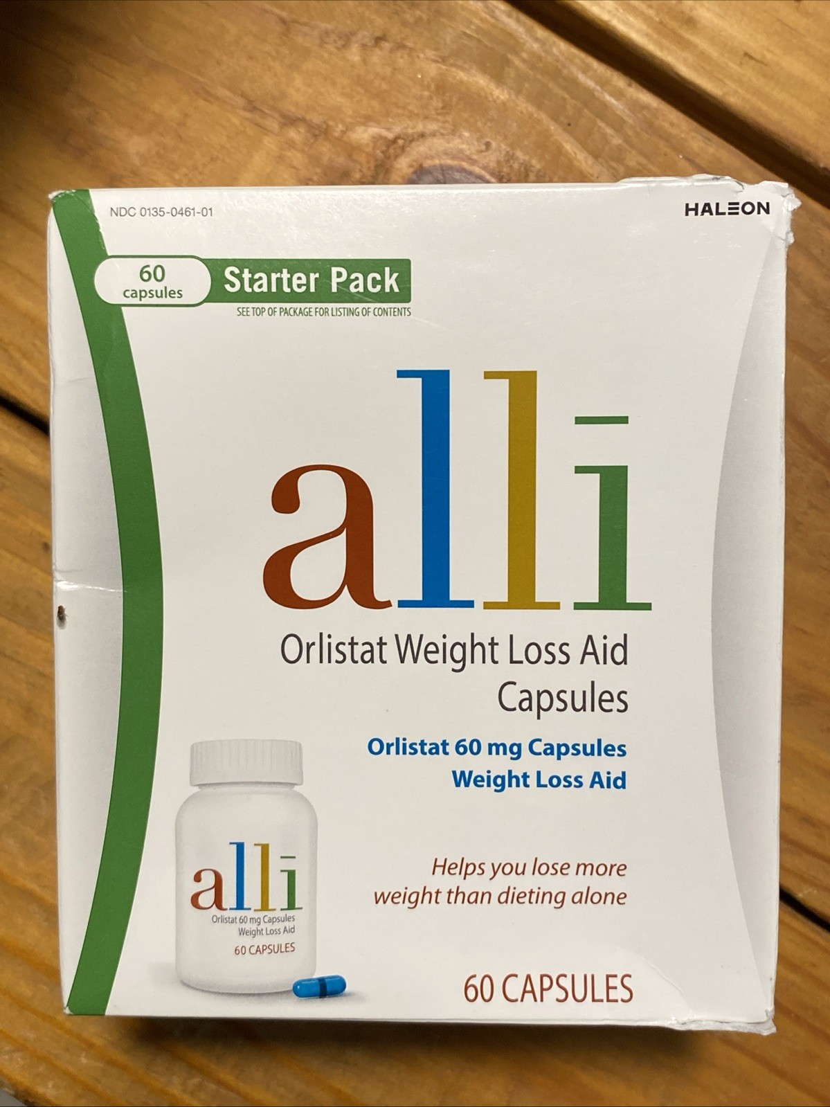 Alli Orlistat Weight Loss Supplement Caps 60mg Starter Pack 60 Capsules-Exp 2027
