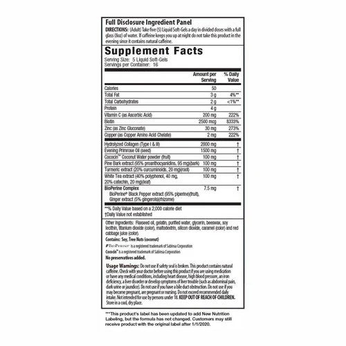 Deep Tissue Collagen-Pure 80 Softgels By Irwin Naturals