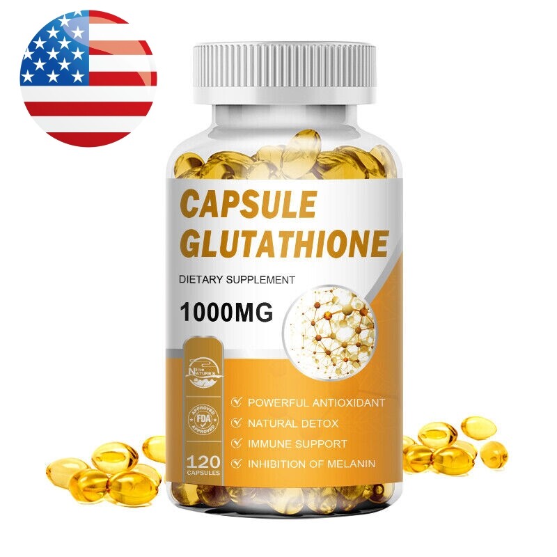 L-Glutathione 1000mg Capsules – Antioxidant, Liver, Immune & Cell Health Support